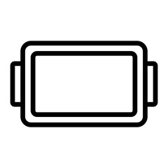 Baking Tray Line Icon
