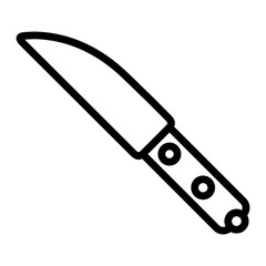 Chef’s Knife Line Icon