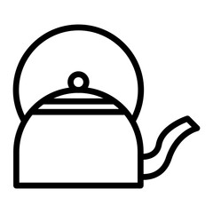 Obraz premium Kettle Line Icon