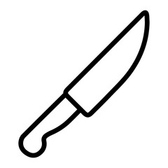 Knife Line Icon