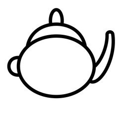 Teapot Line Icon