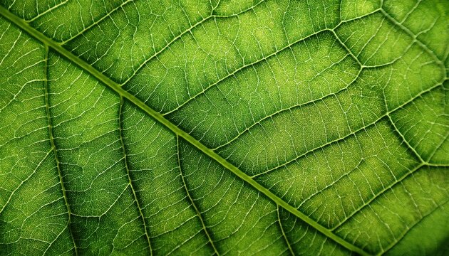 Close-up of leaf veins showing intricate green pattern