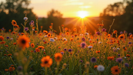 Obraz premium herbal gathering on solstice day