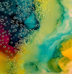 abstract colorful background with bubbles
