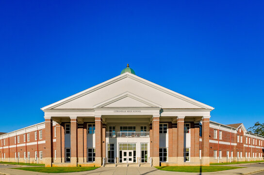 Citronelle High School in Citronelle Alabama, modern public school