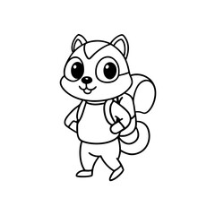  chipmunk with a backpack