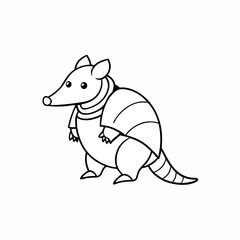 vector illustration of cartoon dinosaur