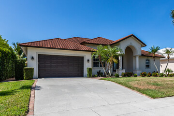Luxury House Exterior on Marco Island Florida