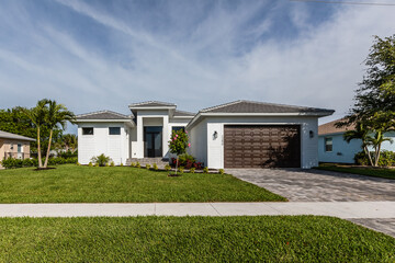 Luxury House Exterior on Marco Island Florida