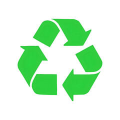Obraz premium Light green recycling icon – universal eco symbol
