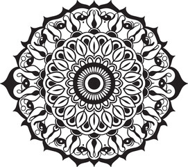 round lace pattern, Elegant Line Art Mandala Design Perfect for Digital Downloads and Coloring Pages