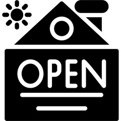 Open House Glyph Icon