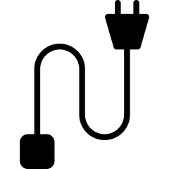 Network Cable Glyph Icon