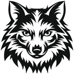 Stylized Wolf Illustration