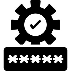 Security Settings Glyph Icon