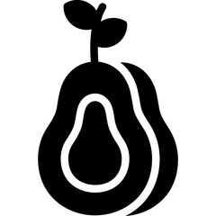 Avocado Glyph Icon