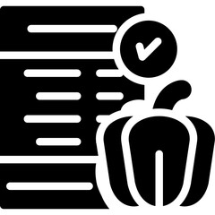 Meal Plan Glyph Icon