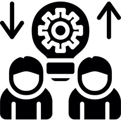 Innovation Network Glyph Icon