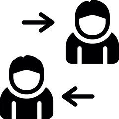 Collaboration Glyph Icon