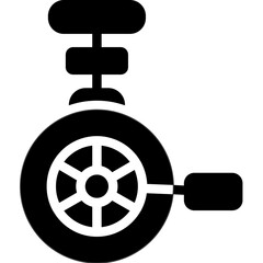 Obraz premium Unicycle Glyph Icon