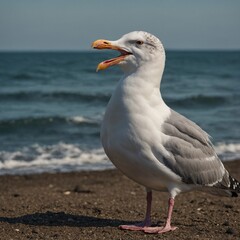 Fototapeta premium Describe what a “beautiful seagull” means in five different cultures.