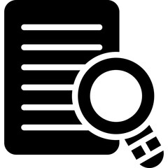 Research Report Glyph Icon