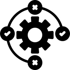 Obraz premium Research Impact Glyph Icon