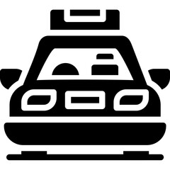 Obraz premium Taxi Glyph Icon