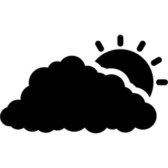 Weather Forecast Glyph Icon