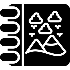 Sketchbook Glyph Icon