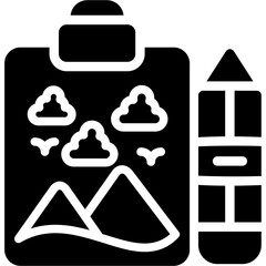 Art Therapy Glyph Icon