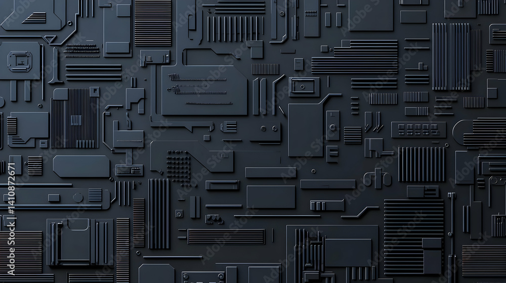 Aufkleber abstract circuit board pattern background