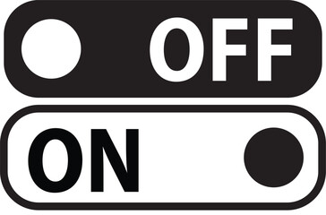 On off vector icon. Switch button sign. On/Off switch symbol. 