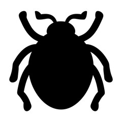 beetle black silhouette icon - perfect for designs about jungle animals beetle nature, wildlife, rainforest, vector art