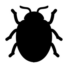 beetle black silhouette icon - perfect for designs about jungle animals beetle nature, wildlife, rainforest, vector art