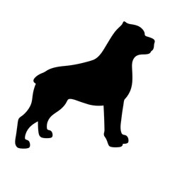 dog black silhouette icon - perfect for designs about jungle animals dog nature, wildlife, rainforest, vector art