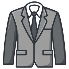 Classic Suit Elegance: A sophisticated illustration of a formal suit, highlighting timeless style and professional attire for business and formal occasions.
