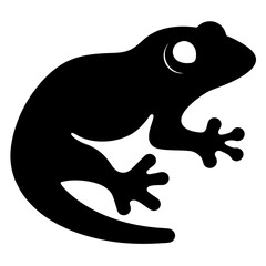 iguana black silhouette icon - perfect for designs about jungle animals iguana nature, wildlife, rainforest, vector art