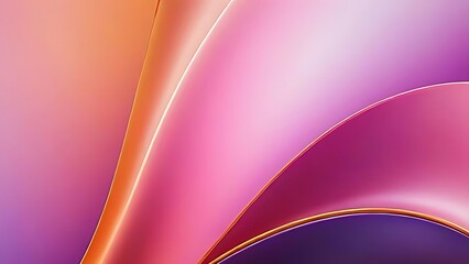 Naklejka premium Abstract Pink, Purple, and Orange Curves