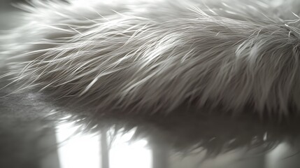 Soft Fluffy Fur Texture Close Up Abstract Background
