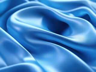 Obraz premium Blue satin fabric background texture
