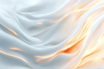 Obraz premium White fabric with gold light