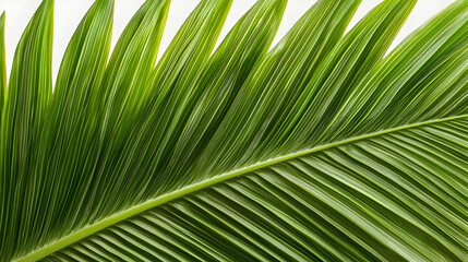 Close Up Detail Of Tropical Leaf Pattern