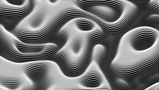 Point wave noise texture. Abstract dot background. Technological cyberspace background.