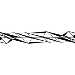 Abstract Geometric Line Art: Minimalist Network Design