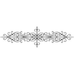 Elegant Floral Border Vector Illustration - Decorative Ornament