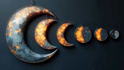 decorative moon phase