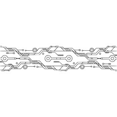 Minimalist Circuit Board Design, Digital Technology Background
