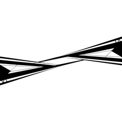 Minimalist Black and White Geometric Abstract Background