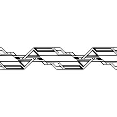 Geometric Lines Design: Minimalist Abstract on White Background